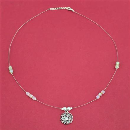 Antique Classic Chain Pendant With Rhodium Plating