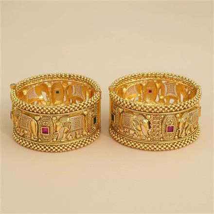 Antique Openable Bangles With Gold Plating