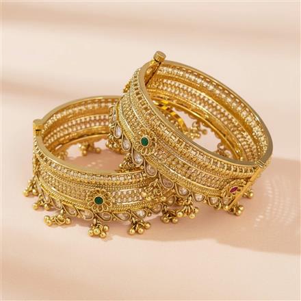 Antique Openable Bangles With Gold Plating