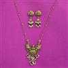 Antique Temple Pendant Set With Gold Plating