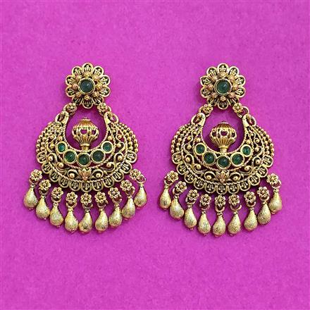 Antique South Indian Earring With Gold Plating