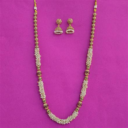 Antique Mala Necklace Set With Gold Plating
