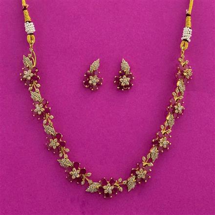 Antique Classic Necklace With Matte Gold Plating