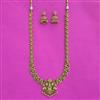 Antique South Indian Necklace Set With Matte Gold Plating