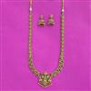 Antique South Indian Necklace Set With Matte Gold Plating