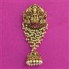 Antique Classic Hair Brooch With Matte Gold Plating