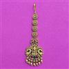 Antique Temple Tikka With Matte Gold Plating