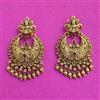 Antique South Indian Earring With Matte Gold Plating
