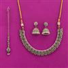 Antique Classic Necklace With Mehndi Plating