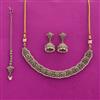 Antique Classic Necklace With Mehndi Plating