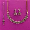 Antique Classic Necklace With Mehndi Plating