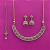 Antique Classic Necklace With Mehndi Plating