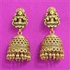 Antique Jhumki With Matte Gold Plating