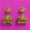 Antique Temple Earring With Matte Gold Plating