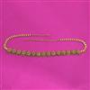 Antique Temple Belt With Matte Gold Plating
