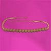 Antique Temple Belt With Matte Gold Plating