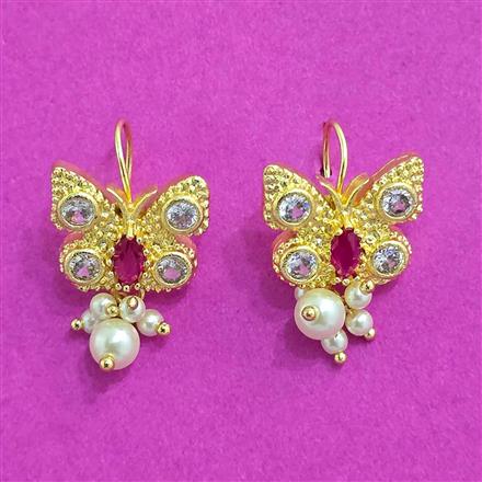 Antique Moti Earring With Gold Plating