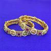 Antique Classic Bangles With Matte Gold Plating