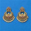 Antique Classic Earring With Matte Gold Plating