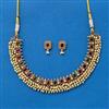 Antique Temple Necklace With Matte Gold Plating