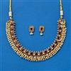 Antique Temple Necklace With Matte Gold Plating