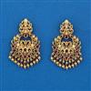 Antique Temple Earring With Matte Gold Plating
