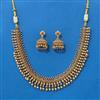 Antique Classic Necklace With Matte Gold Plating