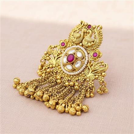 Antique Adjustable Ring With Gold Plating