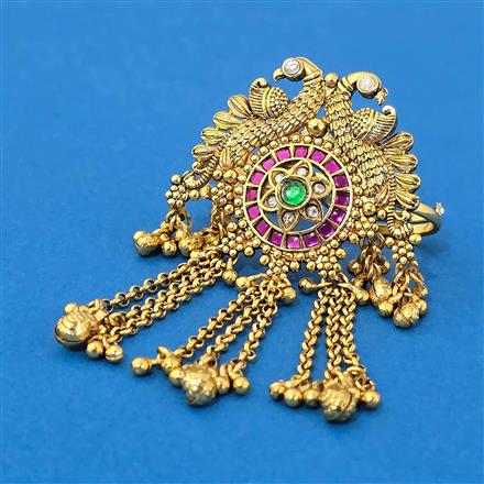 Antique Adjustable Ring With Gold Plating