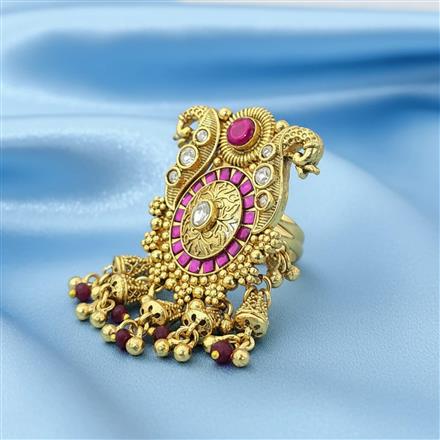 Antique Adjustable Ring With Gold Plating