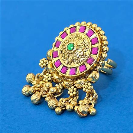 Antique Adjustable Ring With Gold Plating