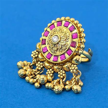 Antique Adjustable Ring With Gold Plating