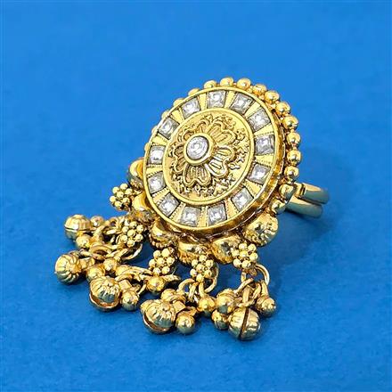 Antique Adjustable Ring With Gold Plating