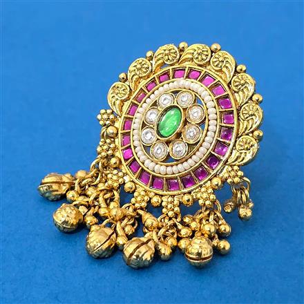 Antique Adjustable Ring With Gold Plating