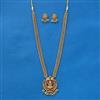 Antique Temple Necklace With Matte Gold Plating