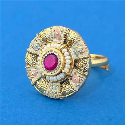 Antique Adjustable Ring With Gold Plating