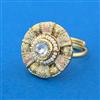 Antique Adjustable Ring With Gold Plating