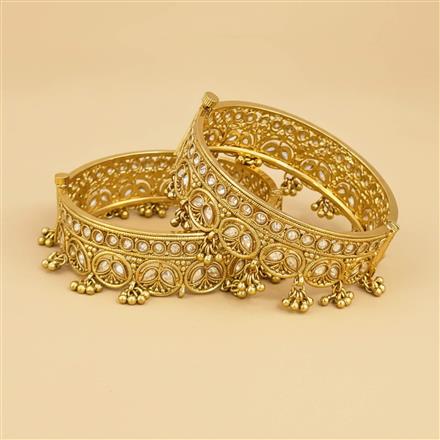 Antique Openable Bangles With Gold Plating