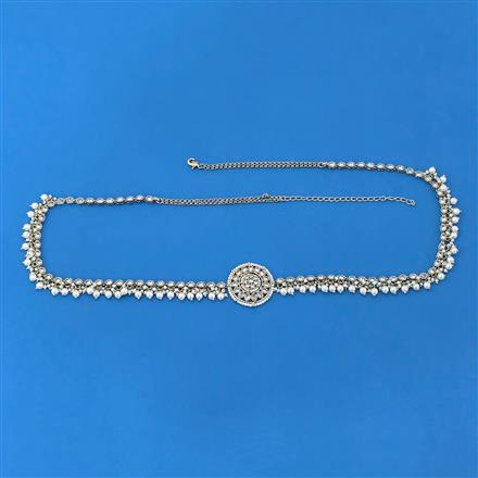 Antique Moti Belt With Mehndi Plating