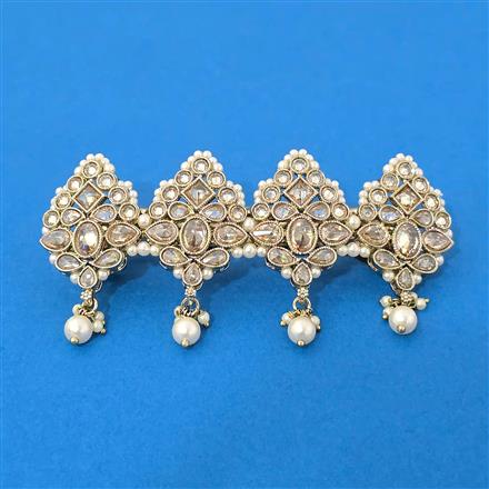 Antique Classic Hair Clip With Mehndi Plating