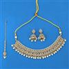 Antique Moti Necklace With Mehndi Plating