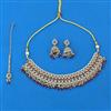 Antique Moti Necklace With Mehndi Plating