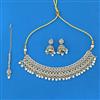 Antique Moti Necklace With Mehndi Plating