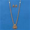 Antique Temple Necklace With Matte Gold Plating