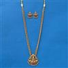 Antique Temple Necklace With Matte Gold Plating