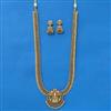 Antique Temple Necklace With Matte Gold Plating