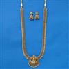 Antique Temple Necklace With Matte Gold Plating