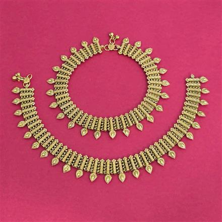 Antique Delicate Payal With Gold Plating