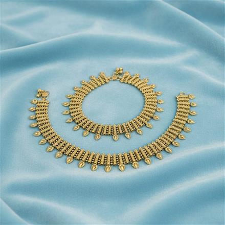Antique Delicate Payal With Gold Plating