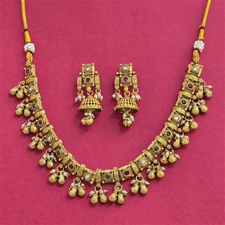Antique Classic Necklace With Gold Plating